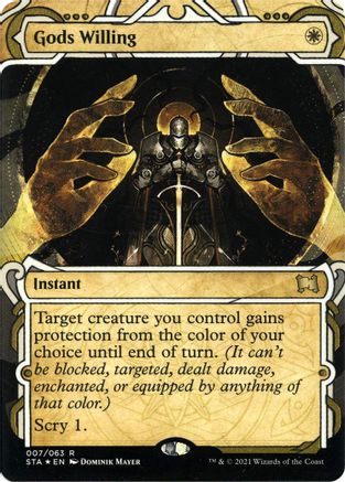 Image of Gods Willing (Foil Etched) (STA-007) - Strixhaven Mystical Archive (Borderless) Foil