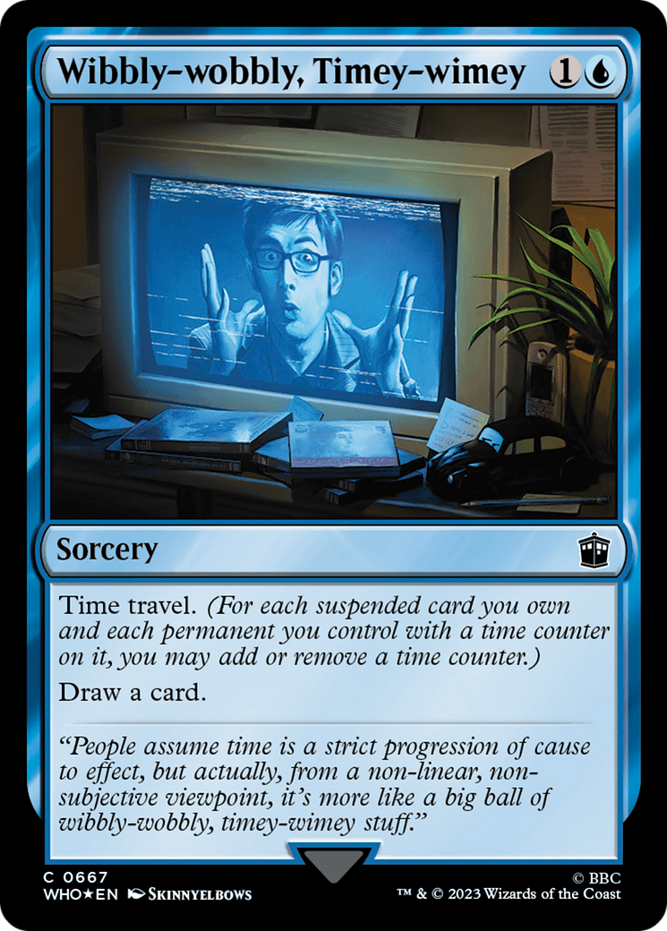 Image of Wibbly-wobbly, Timey-wimey (Surge Foil) (WHO-667) - Doctor Who Foil