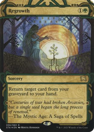 Image of Regrowth (Foil Etched) (STA-056) - Strixhaven Mystical Archive (Borderless) Foil