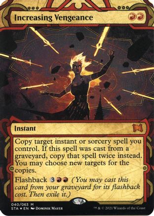 Image of Increasing Vengeance (Foil Etched) (STA-040) - Strixhaven Mystical Archive (Borderless) Foil