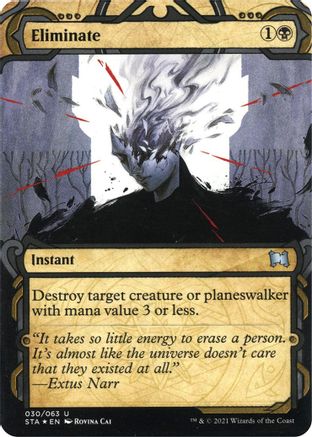 Image of Eliminate (Foil Etched) (STA-030) - Strixhaven Mystical Archive (Borderless) Foil