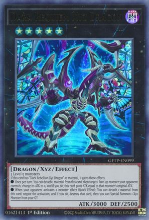 Image of Dark Requiem Xyz Dragon (GFTP-EN099) - Ghosts From the Past 1st Edition