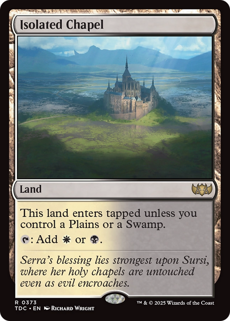 Image of Isolated Chapel (TDC-373) - Commander: Tarkir: Dragonstorm
