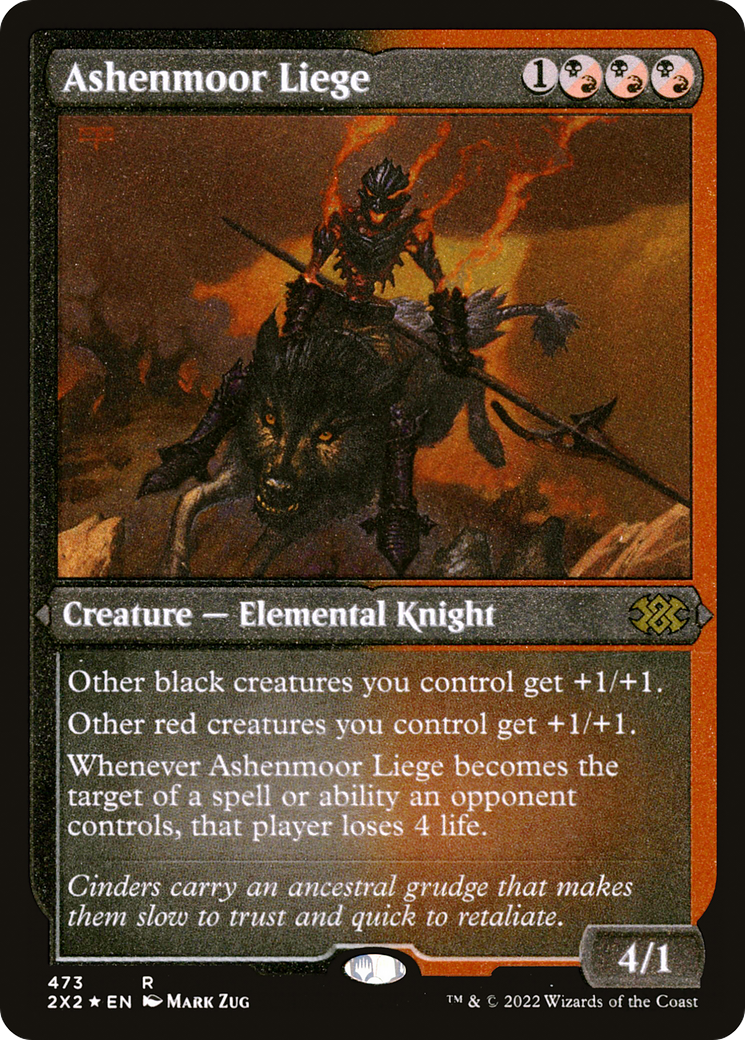 Image of Ashenmoor Liege (2X2-473) - Double Masters 2022 Foil
