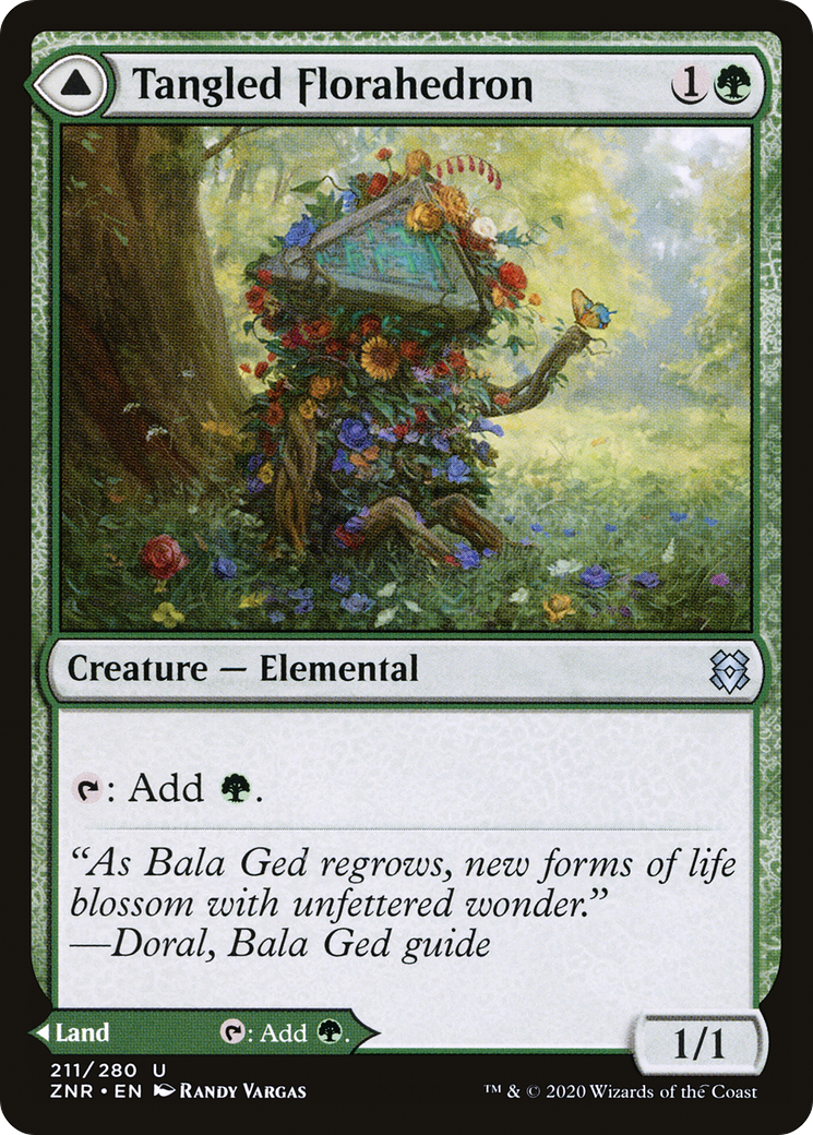 Image of Tangled Florahedron (ZNR-211) - Zendikar Rising Foil