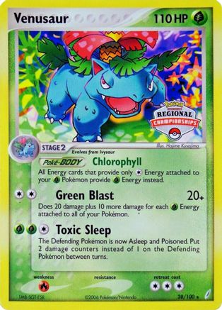Image of Venusaur 028/100  League & Championship Cards - Promo