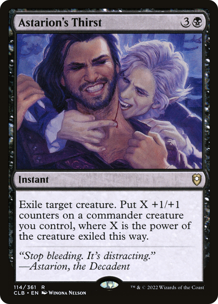 Image of Astarion's Thirst (CLB-114) - Commander Legends: Battle for Baldur's Gate Foil