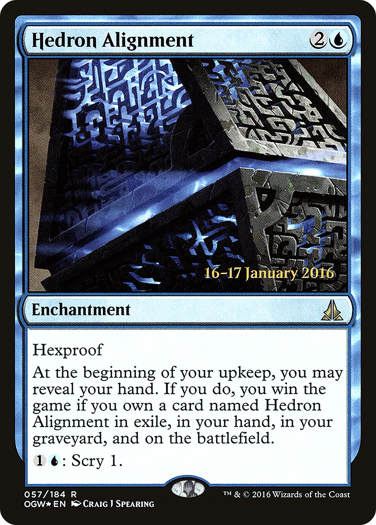 Image of Hedron Alignment (PRE-057) - Oath of the Gatewatch Promos Foil