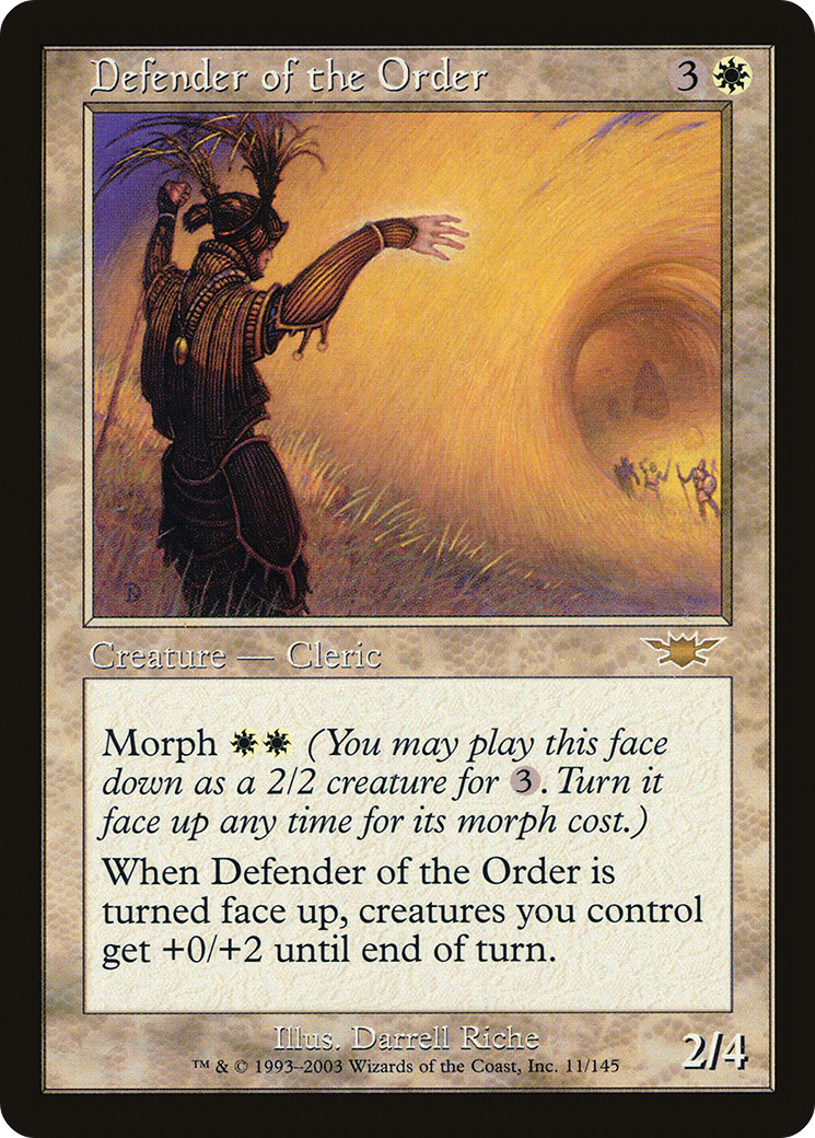 Image of Defender of the Order (LGN-011) - Legions Foil