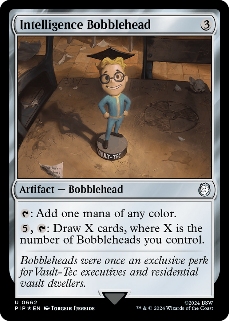Image of Intelligence Bobblehead (Surge Foil) (PIP-662) - Fallout Foil