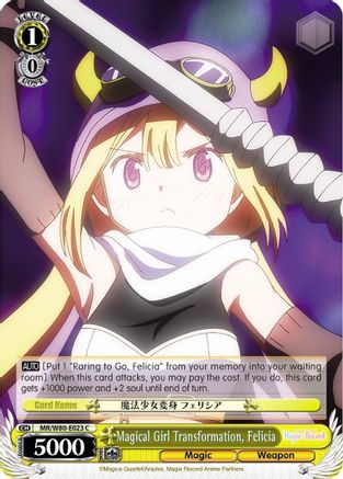 Image of Magical Girl Transformation, Felicia (MR/W80-E023 C) - Magia Record: Puella Magi Madoka Magica [Side Story] (Anime)