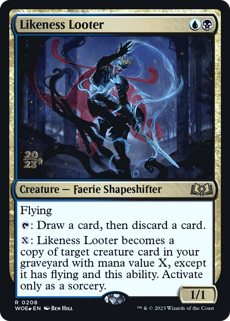 Image of Likeness Looter (PRE-208) - Wilds of Eldraine Promos Foil