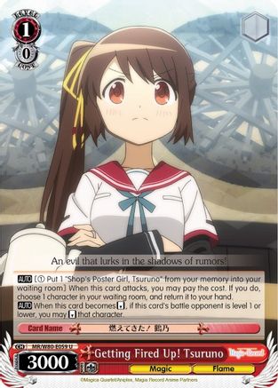 Image of Getting Fired Up! Tsuruno (MR/W80-E059 U) - Magia Record: Puella Magi Madoka Magica [Side Story] (Anime)