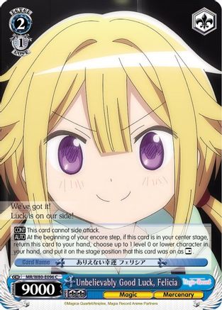 Image of Unbelievably Good Luck, Felicia (MR/W80-E096 C) - Magia Record: Puella Magi Madoka Magica [Side Story] (Anime)