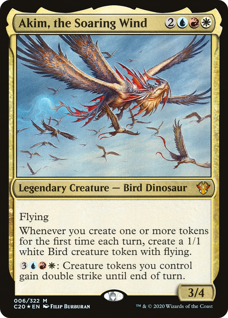 Image of Akim, the Soaring Wind (C20-006) - Commander 2020 Foil