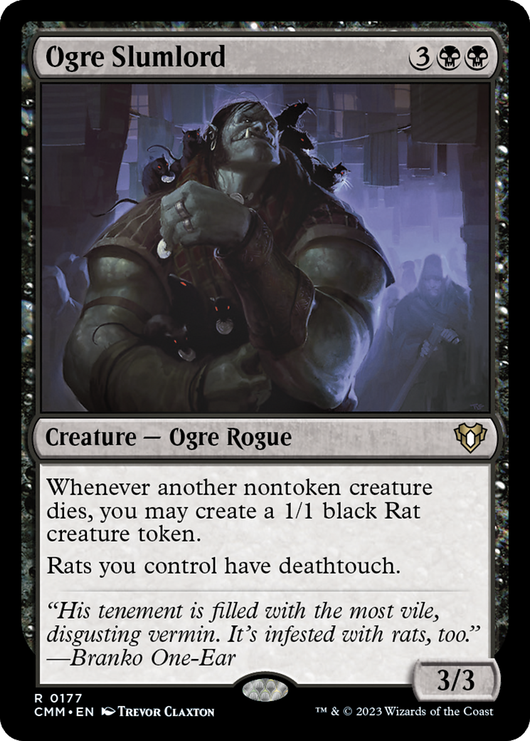 Image of Ogre Slumlord (CMM-177) - Commander Masters Foil