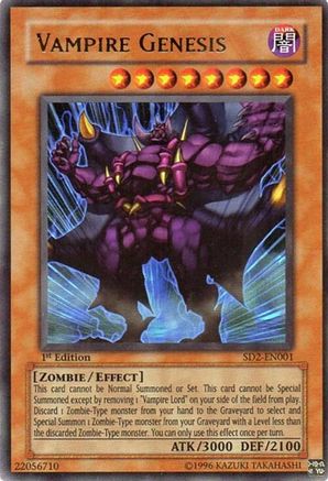 Image of Vampire Genesis (SD2-EN001) - Structure Deck: Zombie Madness Unlimited
