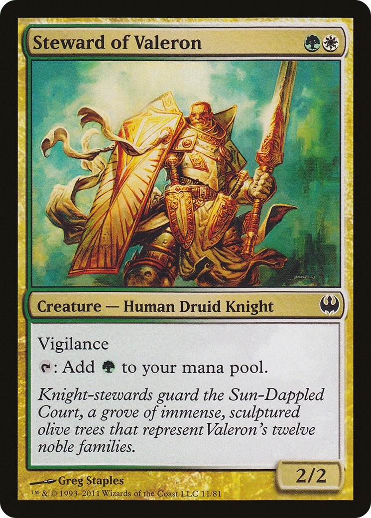 Image of Steward of Valeron (DDG-011) - Duel Decks: Knights vs. Dragons