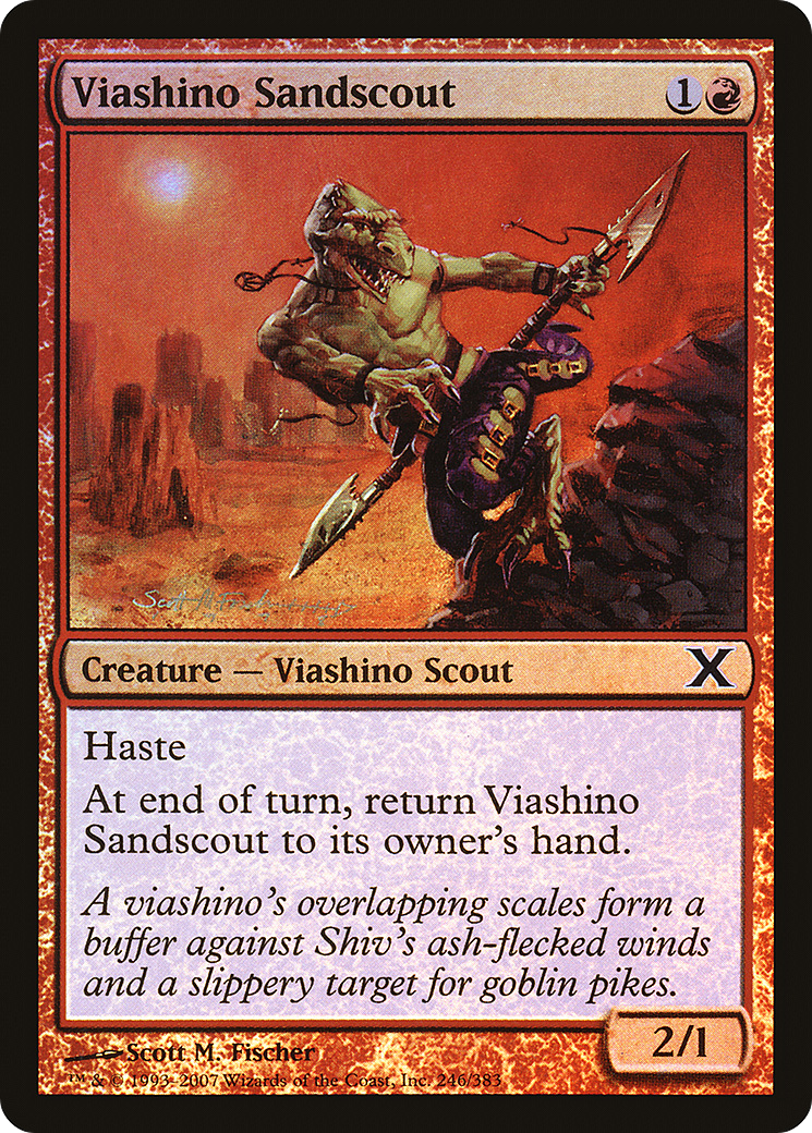 Image of Viashino Sandscout (10E-246★) - Tenth Edition Foil