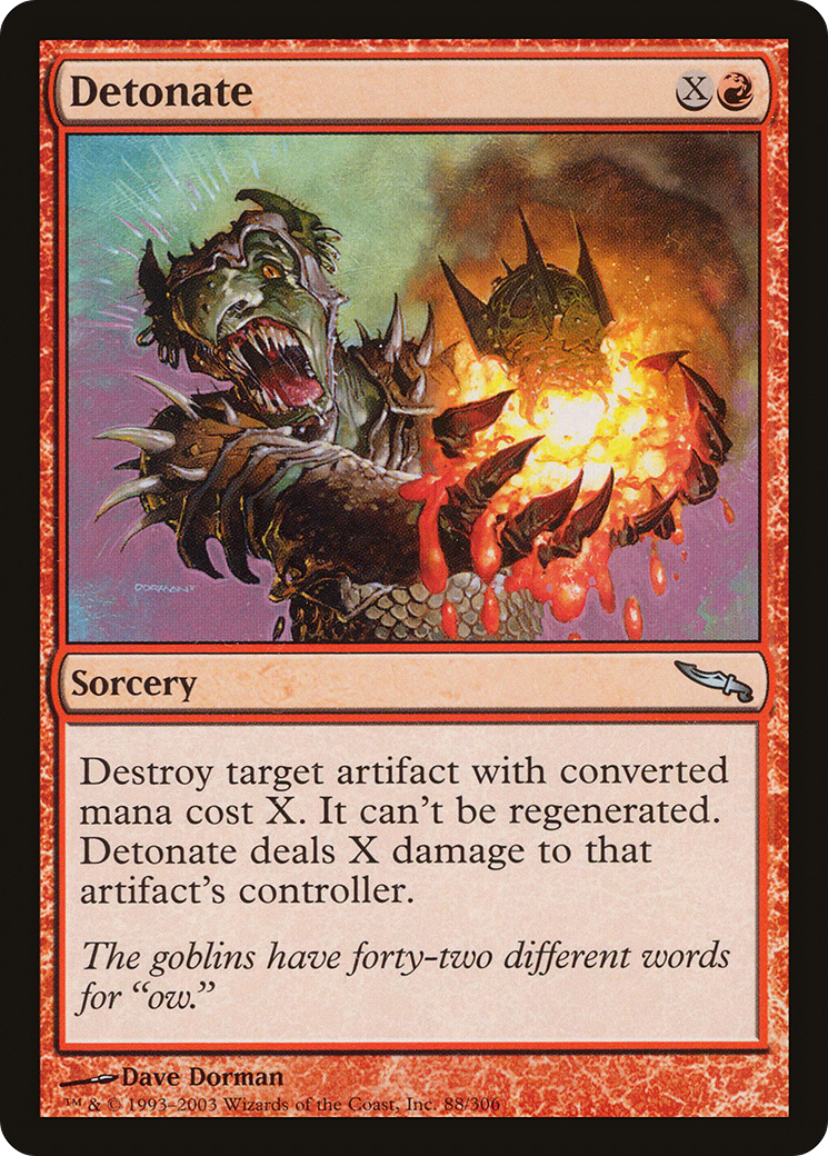 Image of Detonate (MRD-088) - Mirrodin Foil