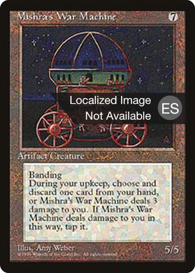 Image of Mishra's War Machine (4BB-) - Fourth Edition Foreign Black Border