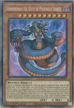 Image of Vennominaga the Deity of Poisonous Snakes (CR) (ANGU-EN041) - Ancient Guardians 1st Edition