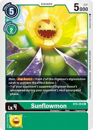 Image of Sunflowmon (BT4-054) - Great Legend