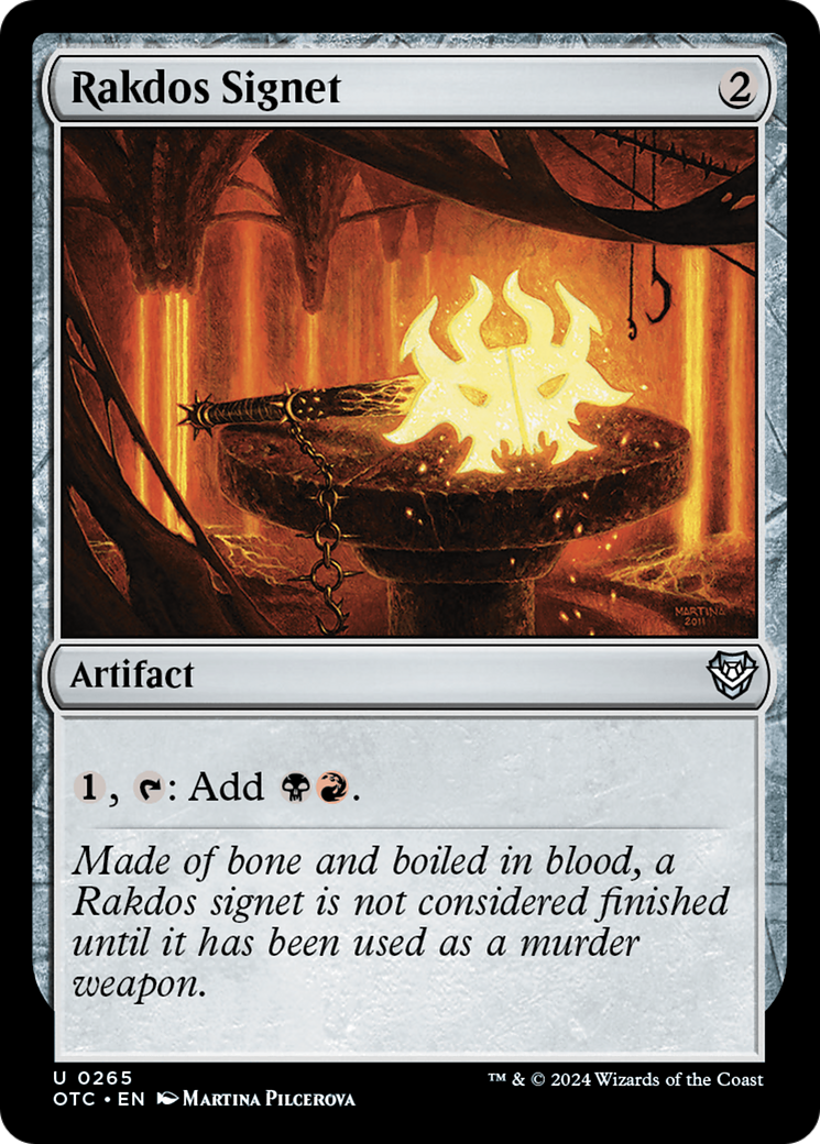 Image of Rakdos Signet (OTC-265) - Outlaws of Thunder Junction Commander