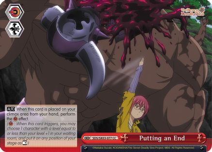 Image of Putting an End (SDS/SX03-077 CC) - The Seven Deadly Sins