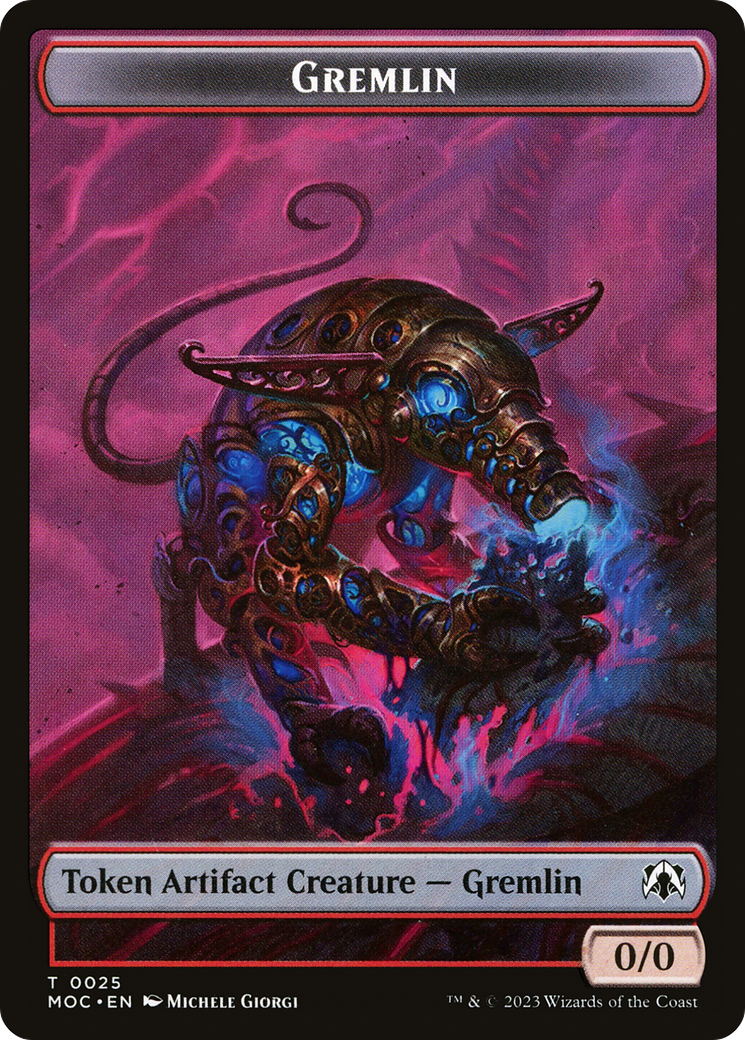 Image of Gremlin (TMOC-025) - March of the Machine Commander Tokens