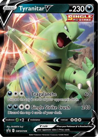 Image of Tyranitar V SWSH109  - Holofoil SWSH Sword & Shield Promo Cards - Promo