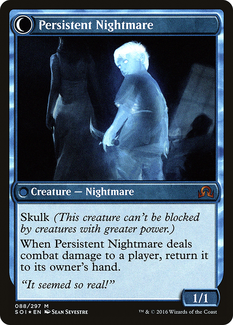 Image of Startled Awake (PRE-088) - Shadows over Innistrad Promos: (Double Faced Transform) Foil