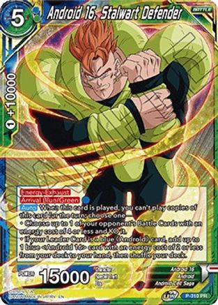 Image of Android 16, Stalwart Defender (P-310) - Promotion Cards