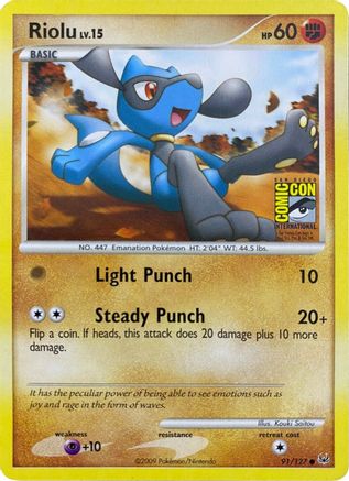 Image of Riolu 091/127  Miscellaneous Cards & Products - Promo