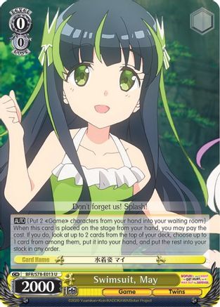 Image of Swimsuit, May (BFR/S78-E013 U) - BOFURI: I Don't Want to Get Hurt, so I'll Max Out My Defense