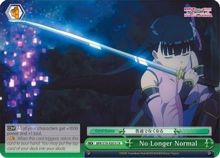 Image of No Longer Normal (BFR/S78-E053 CR) - BOFURI: I Don't Want to Get Hurt, so I'll Max Out My Defense