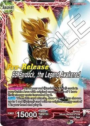 Image of Bardock // SS Bardock, the Legend Awakened (BT13-001) - Supreme Rivalry PreRelease Cards