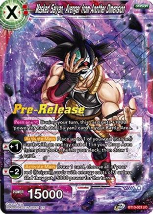 Image of Masked Saiyan, Avenger from Another Dimension (BT13-003) - Supreme Rivalry PreRelease Cards