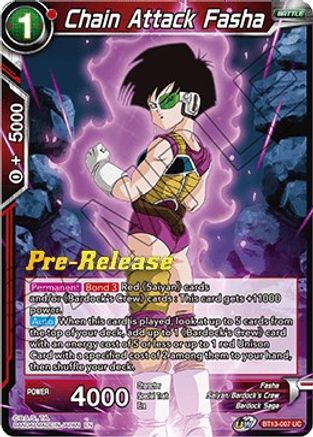 Image of Chain Attack Fasha (BT13-007) - Supreme Rivalry PreRelease Cards