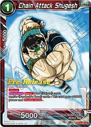 Image of Chain Attack Shugesh (BT13-008) - Supreme Rivalry PreRelease Cards
