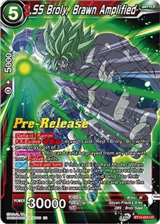 Image of SS Broly, Brawn Amplified (BT13-024) - Supreme Rivalry PreRelease Cards