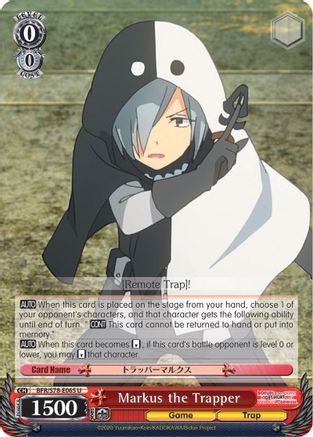 Image of Markus the Trapper (BFR/S78-E065 U) - BOFURI: I Don't Want to Get Hurt, so I'll Max Out My Defense