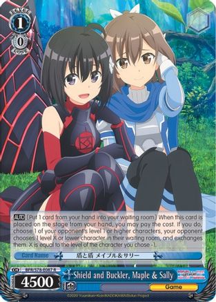 Image of Shield and Buckler, Maple & Sally (BFR/S78-E087 R) - BOFURI: I Don't Want to Get Hurt, so I'll Max Out My Defense