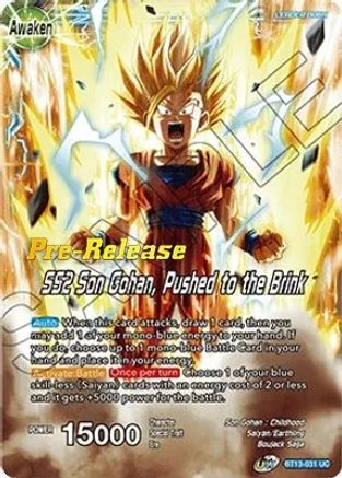Image of Son Gohan // SS2 Son Gohan, Pushed to the Brink (BT13-031) - Supreme Rivalry PreRelease Cards