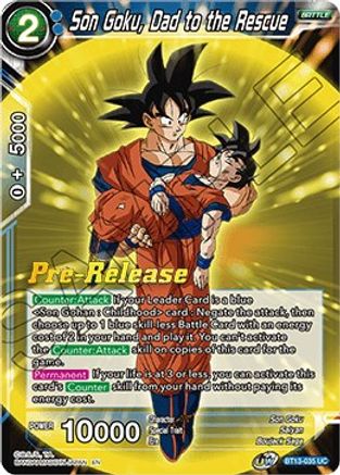 Image of Son Goku, Dad to the Rescue (BT13-035) - Supreme Rivalry PreRelease Cards