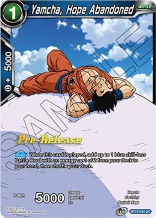 Image of Yamcha, Hope Abandoned (BT13-044) - Supreme Rivalry PreRelease Cards