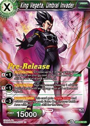 Image of King Vegeta, Umbral Invader (BT13-064) - Supreme Rivalry PreRelease Cards