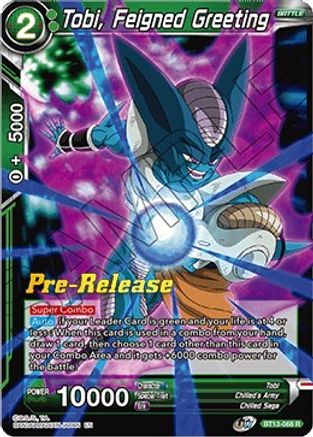 Image of Tobi, Feigned Greeting (BT13-068) - Supreme Rivalry PreRelease Cards