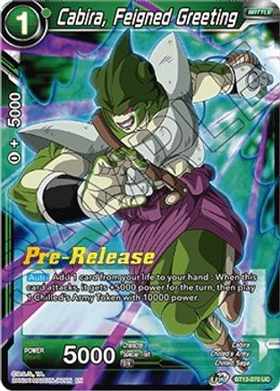 Image of Cabira, Feigned Greeting (BT13-070) - Supreme Rivalry PreRelease Cards