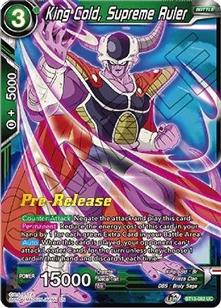 Image of King Cold, Supreme Ruler (BT13-082) - Supreme Rivalry PreRelease Cards